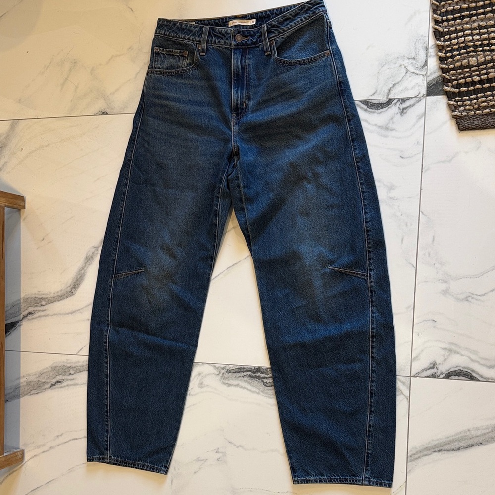 Levi's Dark Blue Flare & Wide Leg Jeans